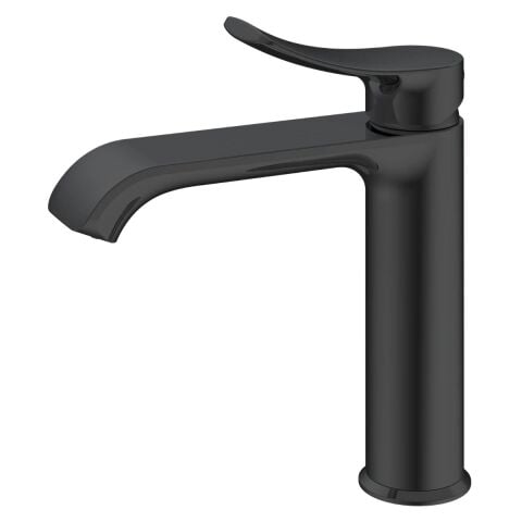 VALTEMO 1202 VALERO MATT BLACK LAVABO BATARYASI MEDIUM (VM-1202)