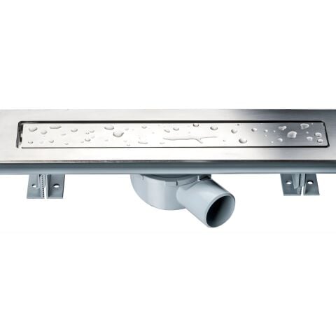 SAY-BU ANZER 40 CM 2MM PASLANMAZ ÇELİK İZALASYONLU DUŞ KANALI SATIN