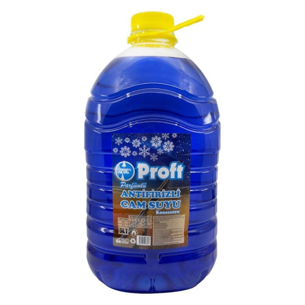 PROFT ANTİFİRİZLİ CAM SUYU 5 LT